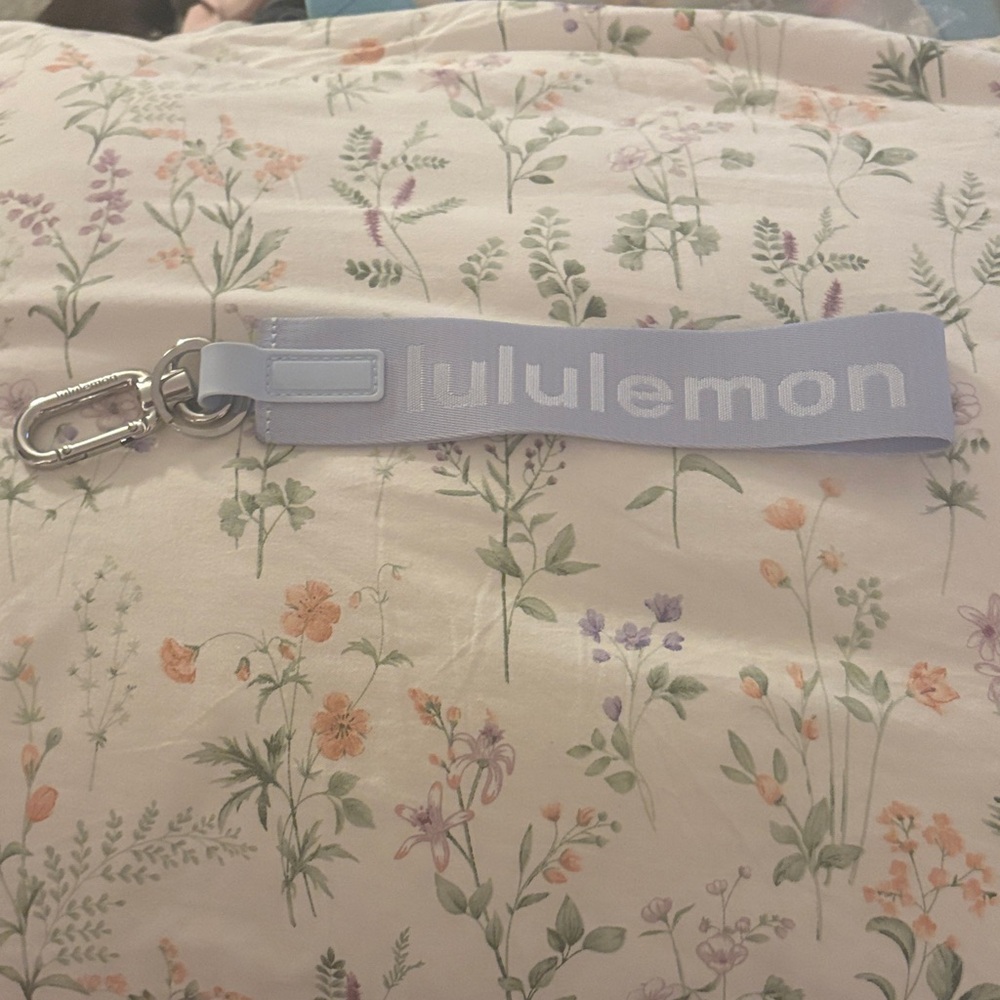 Blue Lululemon Never Lost Keychain